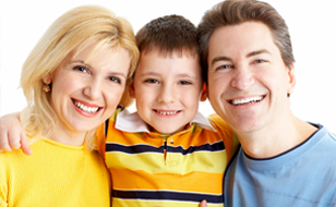 Family smiling